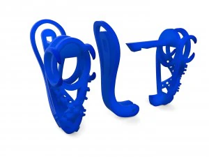 earrings with stones 3D Print Model