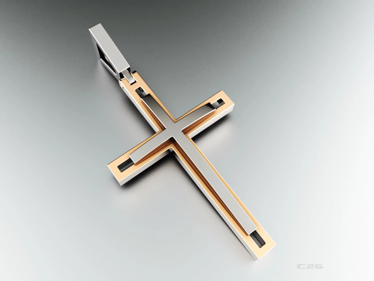 cross 3D Print Model .c4d .max .obj .3ds .fbx .stl .blend