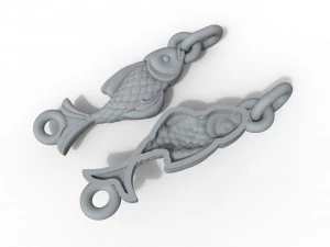 peixe de corrente Modelo de Impressão 3D