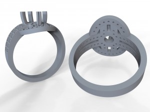 female ring 3 d model 3Dプリントモデル