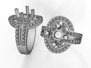 female ring 3 d model 3Dプリントモデル