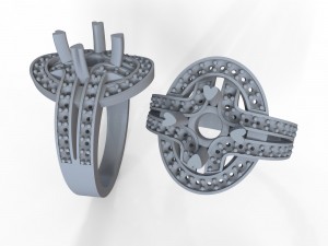 female ring 3 d model 3Dプリントモデル