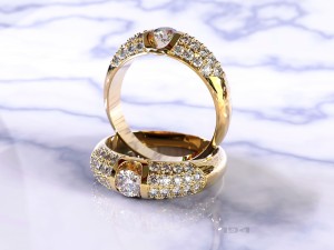 diamond ring Modelo de Impressão 3D