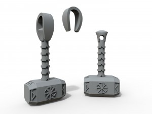 pendant hammer of thor 3D Print Model