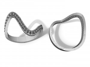 womens diamond ring 3D Model