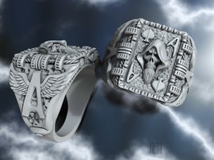 ring the ace of spades 3D प्रिंट मॉडल