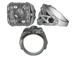 ring the ace of spades Modèles 3D en vedette