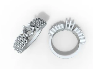 ring with stones 3D Model