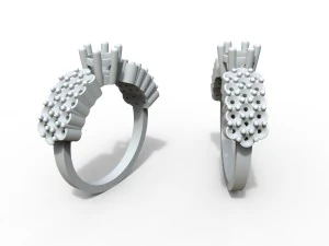 ring with stones 3D Model