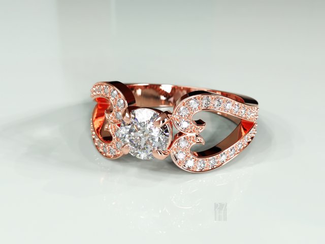 womens diamond ring Modèle 3D .c4d .max .obj .3ds .fbx .stl .blend 