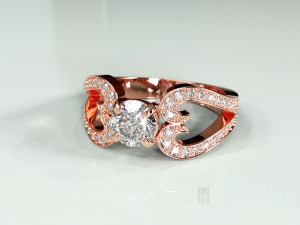 womens diamond ring 3D मॉडल
