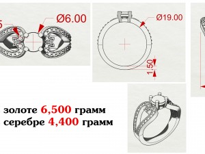 womens diamond ring Modèle 3D