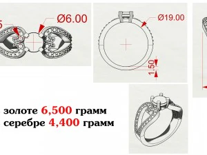 womens diamond ring 3D Model