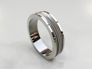ring with pattern 3D प्रिंट मॉडल
