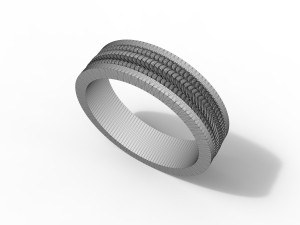 ring with pattern 3D printmodel