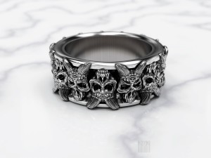 skull ring 3D Print Model