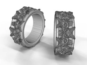 skull ring 3D Print Model