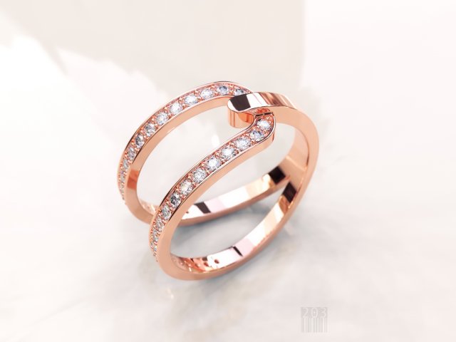 womens diamond ring 3D प्रिंट मॉडल .c4d .max .obj .3ds .fbx .stl .blend 