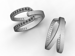 womens diamond ring 3D प्रिंट मॉडल