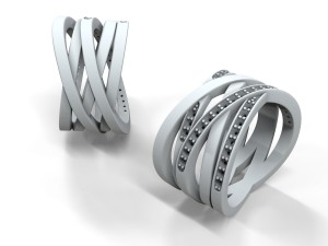womens diamond ring 3d 3D-Druckmodell