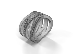 womens diamond ring 3d 3D-Druckmodell