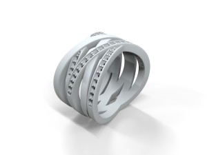 womens diamond ring 3d 3D-Druckmodell