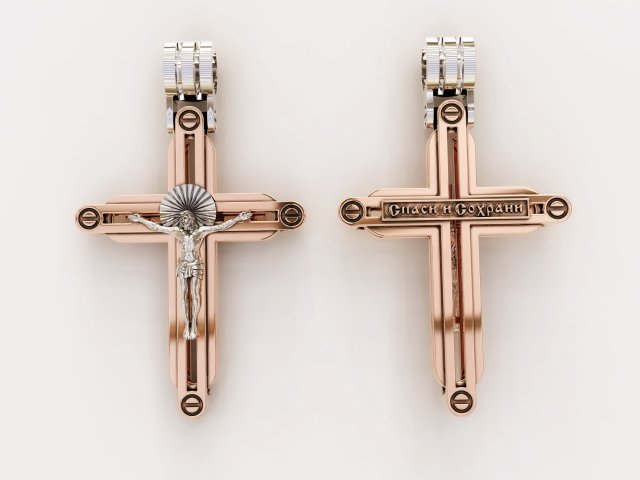 exclusive design of the cross Modèles 3D en vedette .c4d .max .obj .3ds .fbx .stl .blend 