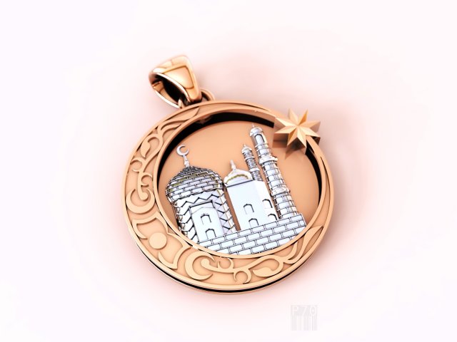 muslim pendant Model Cetak 3D .c4d .max .obj .3ds .fbx .stl .blend