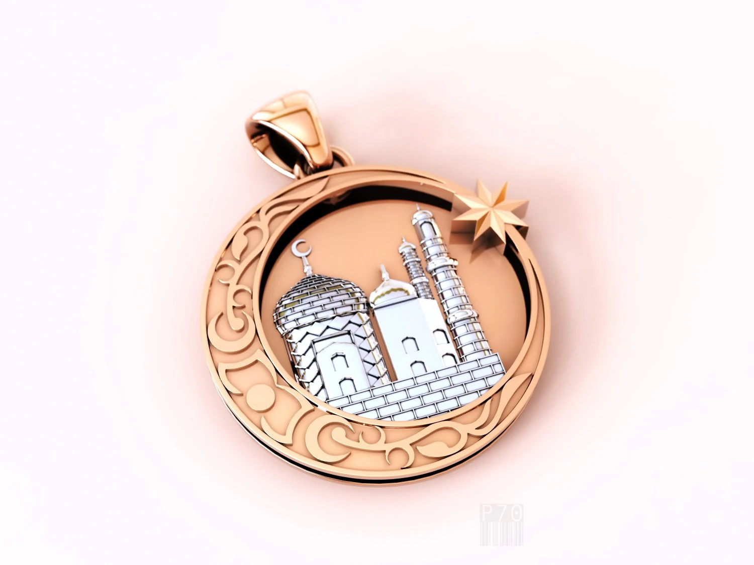 muslim pendant 3D Print Model .c4d .max .obj .3ds .fbx .stl .blend 
