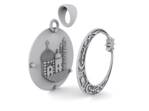 muslim pendant Model Cetak 3D