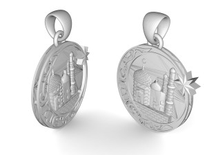 muslim pendant Model Cetak 3D