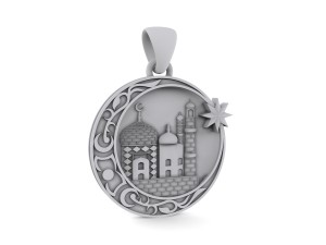 muslim pendant Model Cetak 3D