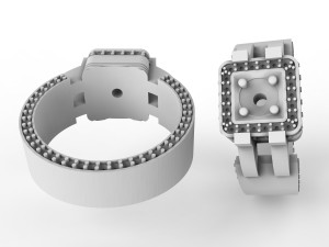 mens diamond ring 3D Print Model