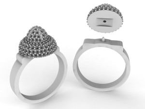 womens diamond ring stl 3D-Druckmodell
