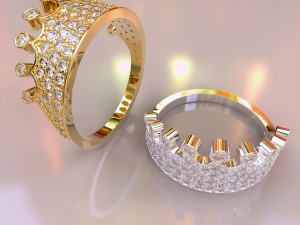 crown ring 3d 3D Print Model