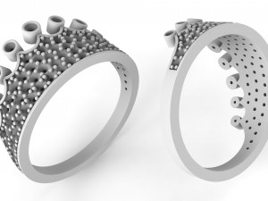 crown ring 3d 3D प्रिंट मॉडल