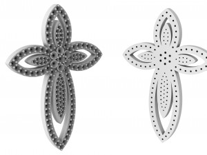 cross with stones stl 3D printmodel