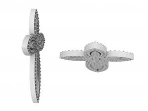 cross with stones stl 3D Print Model