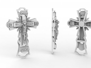 gold cross 3D Print Model
