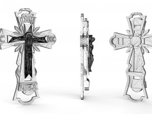 gold cross 3D Print Model
