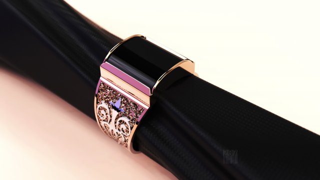 mens ring with stone 3D 打印模型 .c4d .max .obj .3ds .fbx .stl .blend 