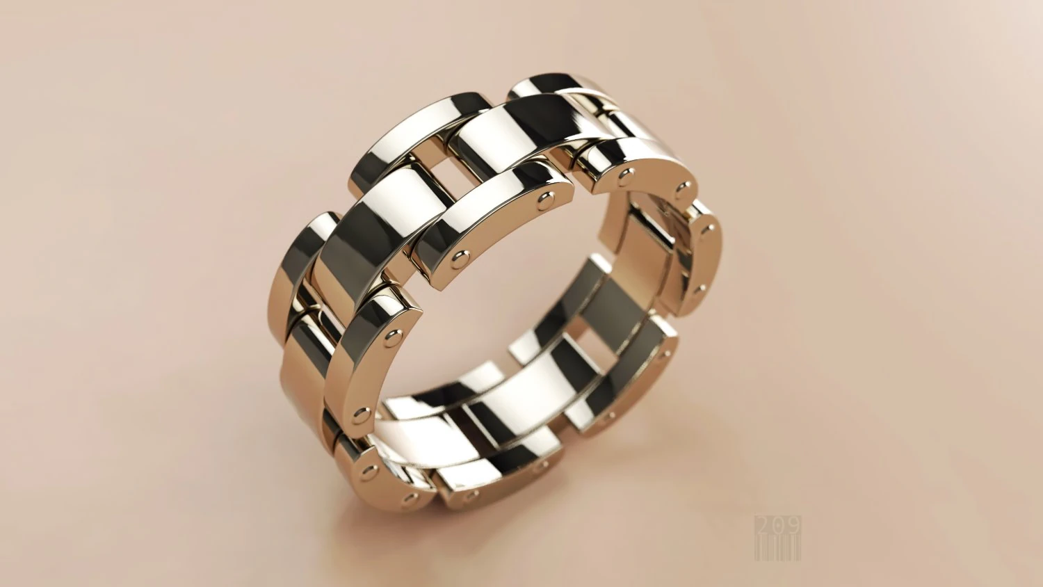golden ring 3D Print Model .c4d .max .obj .3ds .fbx .stl .blend 