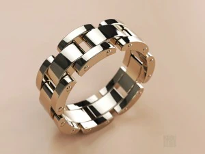 bague en or Modèles 3D en vedette