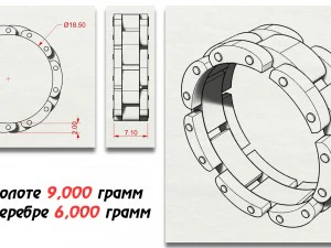 golden ring 3D Print Model