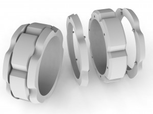 stylish gold ring Modello di stampa 3D
