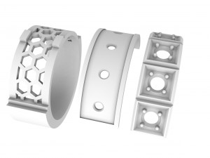 stylish ring with stones 3D Druckmodell