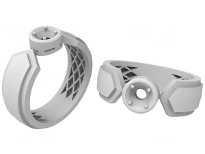 elegant diamond ring Modèles 3D en vedette