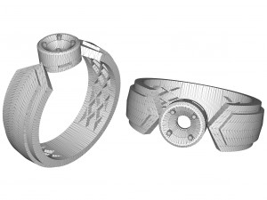 elegant diamond ring Modèles 3D en vedette