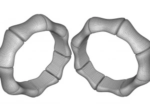 fashionable gold ring 3D Print Model