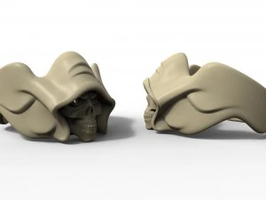 skull ring with stones 3D Print Model